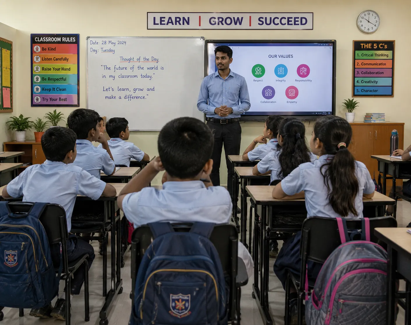 Smart Classroom Learning at KNSD Public School